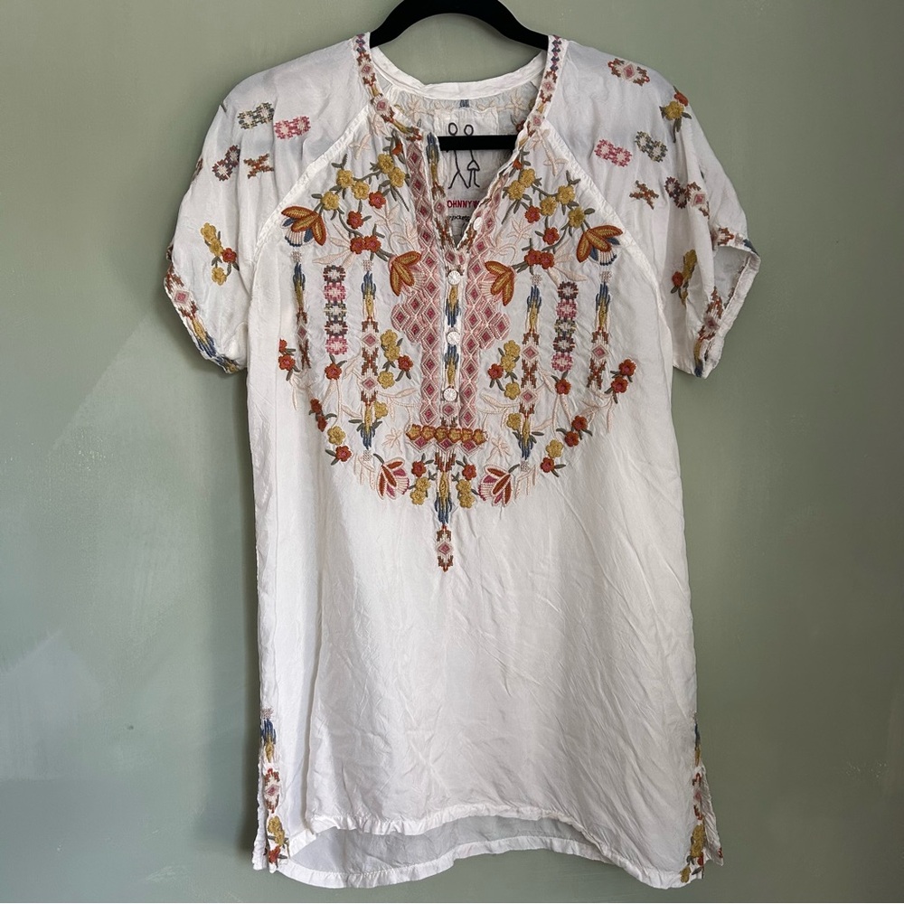 Johnny Was Embroidered Blouse